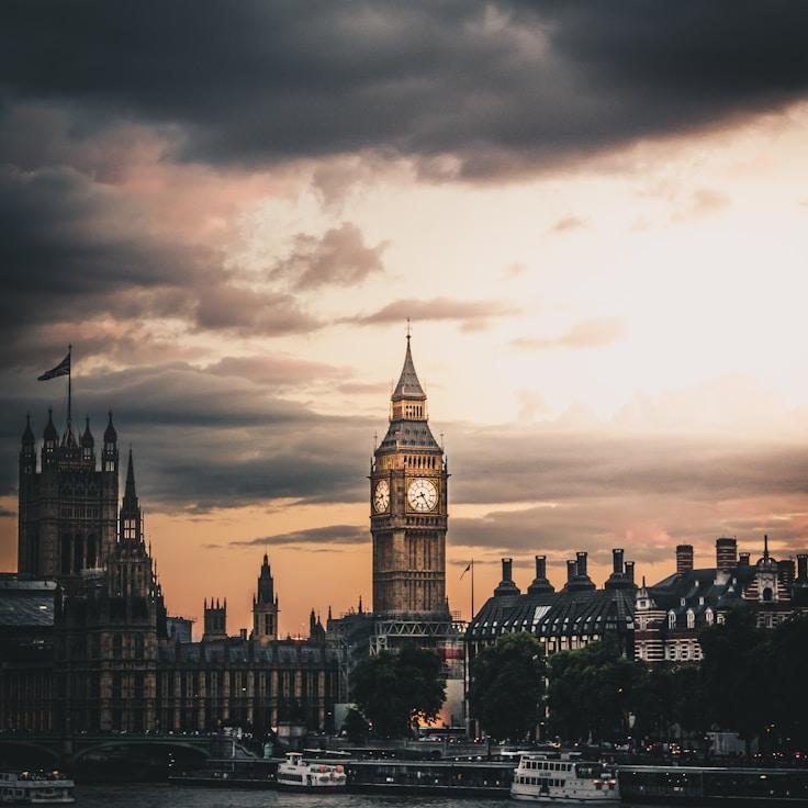 Sunset outdoors in United States